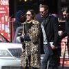 Alexa Chung et Alexander Skarsgard dans les rues de New York, le 23 mars 2017