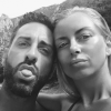 Stéphanie Clerbois et Eric, amoureux, le 18 juillet 2017 dans le sud de la France.