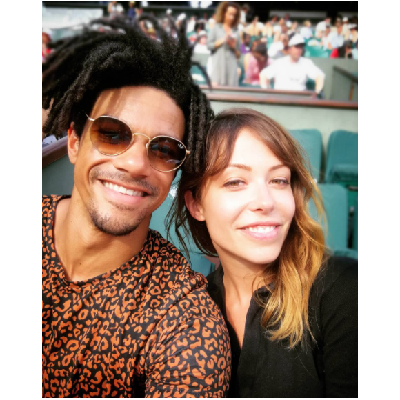 Arnaud Assoumani et sa chérie Dounia Coesens à Roland Garros - Photo publiée sur Instagram au mois de mai 2017