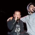 Chester Bennington et Mike Shinoda - Linkin Park en concert au "MGM Resorts Festival Grounds" à Las vegas, le 9 mai 2015.