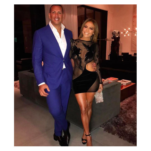 Jennifer Lopez fête son anniversaire avec son chéri Alex Rodriguez à Miami - Photo publiée sur Instagram le 24 juillet 2017