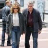 Ray Liotta - Jennifer Lopez sur le tournage de "Shades of Blue" à New York le 12 juillet 2017.