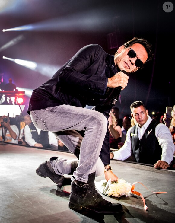 Marc Anthony en concert à Rotterdam aux Pays-Bas, le 18 juillet 2015
