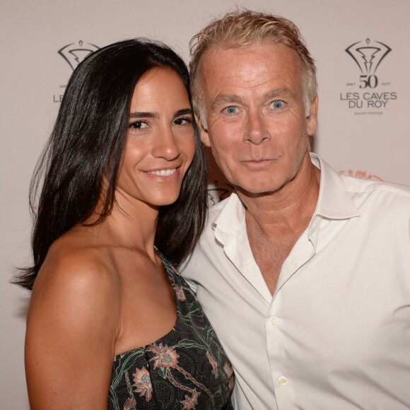 Exclusif - Franck Dubosc et sa femme Danièle - Soirée de la Summer Party des 50 ans du Byblos et des Caves du Roy à Saint-Tropez le 23 juillet 2017. © Rachid Bellak/Bestimage