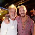 Exclusif - David Ginola et M. Pokora - Soirée de la Summer Party des 50 ans du Byblos et des Caves du Roy à Saint-Tropez le 23 juillet 2017. © Rachid Bellak/Bestimage