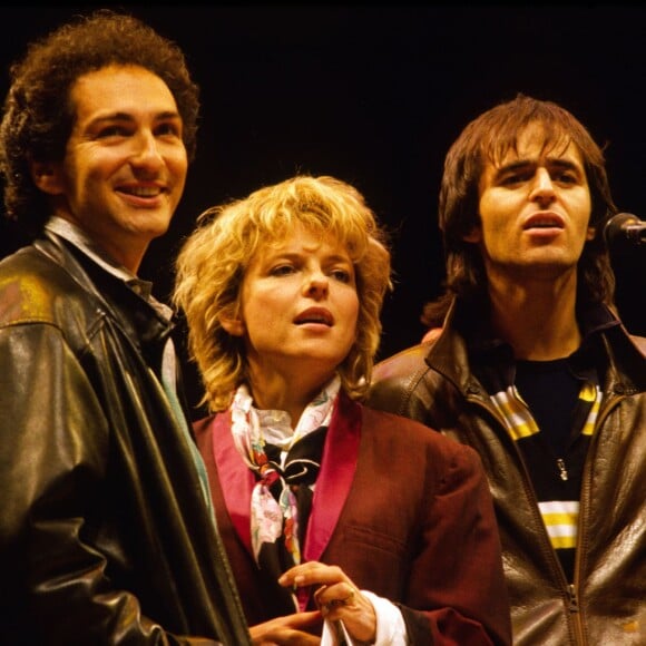 France Gall, son mari Michel Berger et Jean-Jacques Goldman - Archives