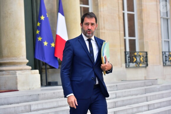 Christophe Castaner sortant du conseil des ministres au palais de l'Elysée à Paris, le 2 août 2017.