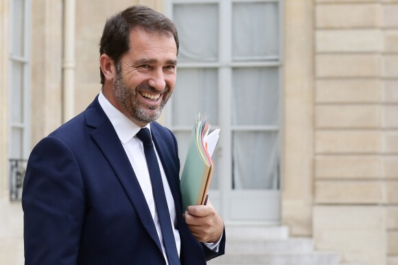 Christophe Castaner sortant du conseil des ministres au palais de l'Elysée à Paris, le 2 août 2017.
