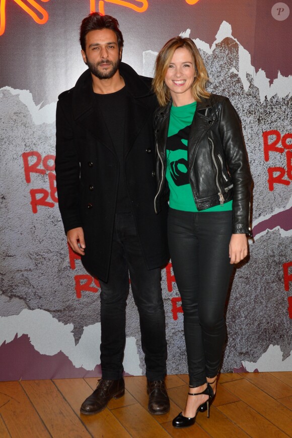 Maxim Nucci (Yodelice) et sa compagne Isabelle Ithurburu - Avant-première du film "Rock'n Roll" au Pathé Beaugrenelle à Paris le 13 février 2017. © Coadic Guirec / Bestimage