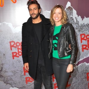 Maxim Nucci (Yodelice) et sa compagne Isabelle Ithurburu - Avant-première du film "Rock'n Roll" au Pathé Beaugrenelle à Paris le 13 février 2017. © Coadic Guirec / Bestimage