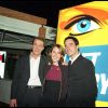 Benjamin Castaldi à l'époque du Loft, avec Alexia Laroche-Joubert, chez M6, Paris, le 23 mars 2001.