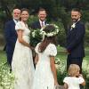 Mariage de Bianca Balti et Matthew McRae au Ranch at Laguna Beach. Le 1er août 2017.