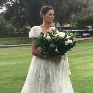 Mariage de Bianca Balti et Matthew McRae au Ranch at Laguna Beach. Le 1er août 2017.