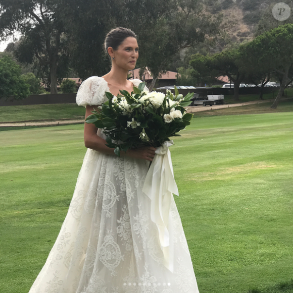 Mariage de Bianca Balti et Matthew McRae au Ranch at Laguna Beach. Le 1er août 2017.