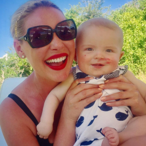 Katherine Heigl et son fils Joshua sur une photo publiée sur Instagram le 5 juillet 2017