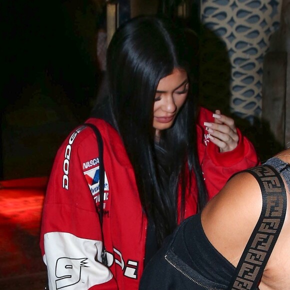 Kendall, Kylie Jenner et Jordyn Woods au restaurant Pace à Los Angeles, le 15 août 2017.