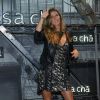Gisele Bündchen assiste à la soirée d'inauguration du nouveau magasin Rosa Cha à Oscar Freire Street à São Paulo. Le 16 août 2017.