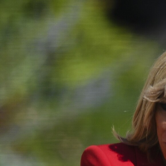 La première dame Brigitte Macron (Trogneux) lors du lancement de la concertation autour du 4ème plan autisme au palais de l'Elysée à Paris, le 6 juillet 2017. © Pierre Pérusseau/Bestimage