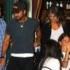 Jennifer Aniston et son mari Justin Theroux sortent du restaurant "Sant Ambroeus" à New York, le 18 juillet 2017.