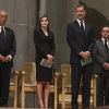 Le roi Felipe VI et la reine Letizia d'Espagne ont assisté le 20 août 2017 à une messe solennelle à la mémoire des victimes de l'attaque terroriste de La Rambla et de Cambrils, en la basilique de la Sagrada Familia à Barcelone.