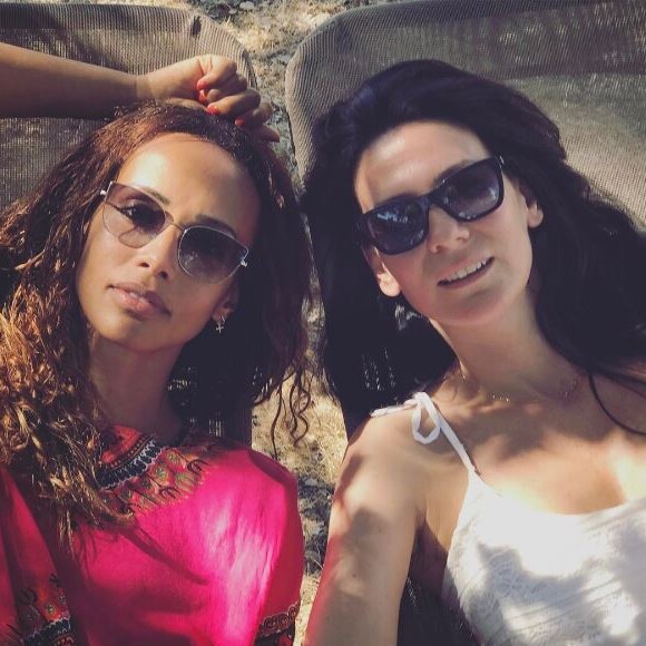Sonia Rolland et Marie Drucker, en vacances. Août 2017