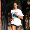 Exclusif - Malia Obama fait du jogging dans le campus de Harvard, le 23 août 2017