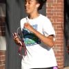 Exclusif - Malia Obama fait du jogging dans le campus de Harvard à Cambridge, le 23 août 2017
