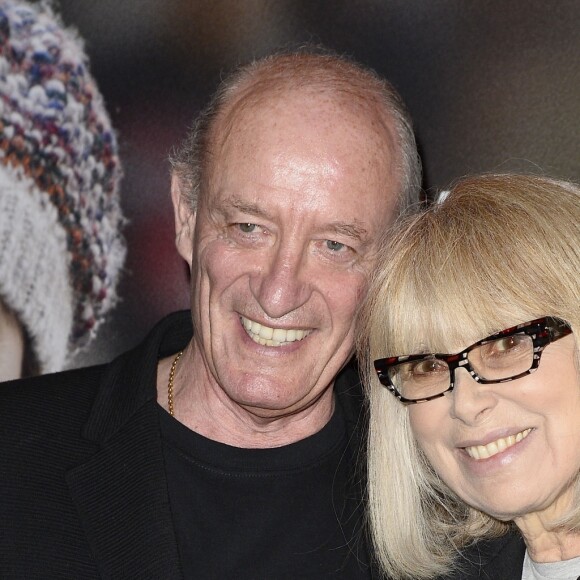 Mireille Darc et son mari Pascal Desprez - Avant-première du film "24 jours" au cinéma Gaumont Marignan à Paris, le 10 avril 2014.
