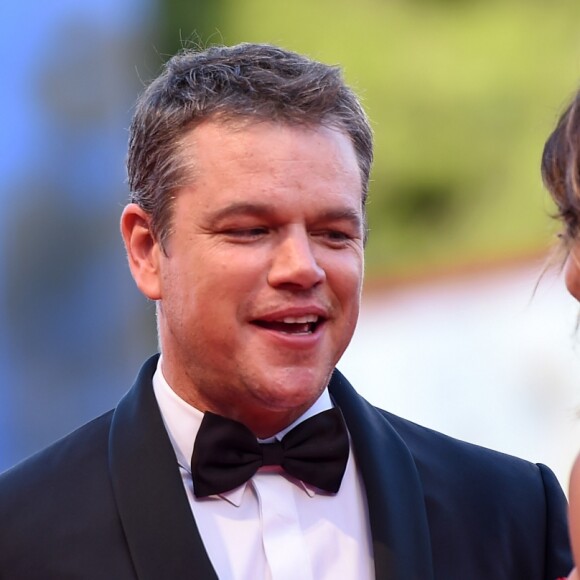 Matt Damon et sa femme Luciana Barroso - Première du film Downsizing lors de la cérémonie d'ouverture du 74e festival de Venise le 30 aout 2017.