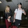 Chloë Grace Moretz et son compagnon Brooklyn Beckham à l'aéroport de LAX. Los Angeles, le 30 juin 2016.