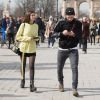 Brooklyn Beckham et Sonia Ben Ammar à Paris, le 11 mars 2017.