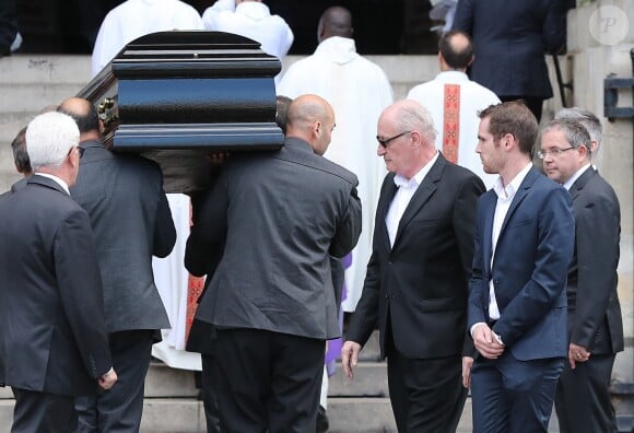 Pascal Desprez - Obsèques de Mireille Darc en l'église Saint-Sulpice à Paris. Le 1er septembre 2017