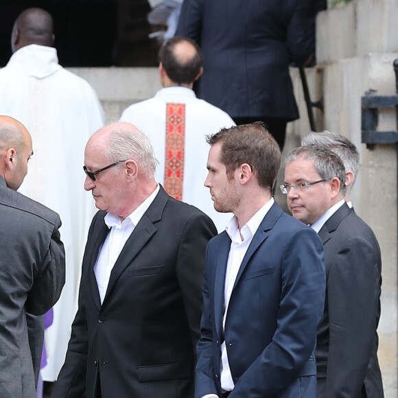 Pascal Desprez - Obsèques de Mireille Darc en l'église Saint-Sulpice à Paris. Le 1er septembre 2017