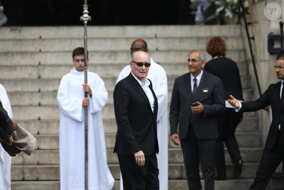 Pascal Desprez - Obsèques de Mireille Darc en l'église Saint-Sulpice à Paris. Le 1er septembre 2017
