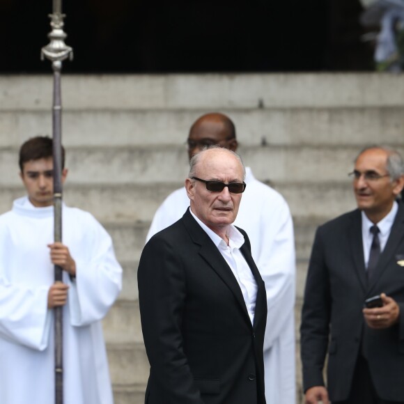 Pascal Desprez - Obsèques de Mireille Darc en l'église Saint-Sulpice à Paris. Le 1er septembre 2017