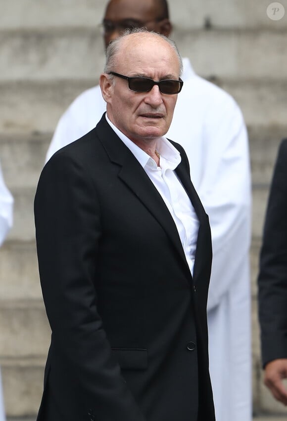 Pascal Desprez - Obsèques de Mireille Darc en l'église Saint-Sulpice à Paris. Le 1er septembre 2017