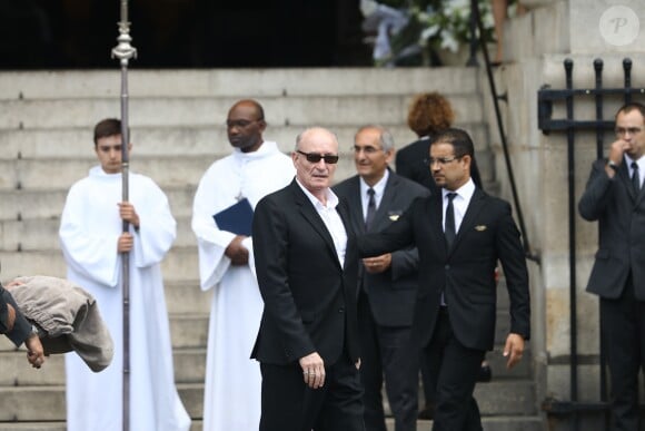 Pascal Desprez - Obsèques de Mireille Darc en l'église Saint-Sulpice à Paris. Le 1er septembre 2017