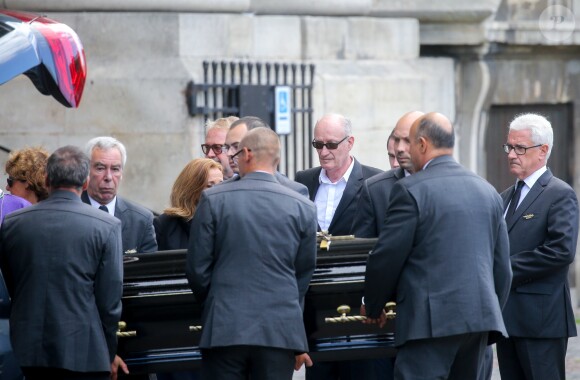 Pascal Desprez, le mari de Mireille Darc - Arrivées - Obsèques de Mireille Darc en l'église Saint-Sulpice à Paris, France, le 1er septembre 2017.