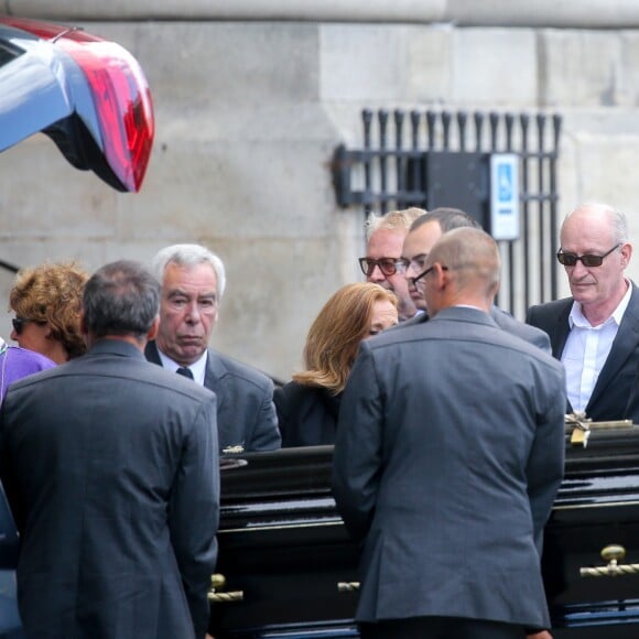 Pascal Desprez, le mari de Mireille Darc - Arrivées - Obsèques de Mireille Darc en l'église Saint-Sulpice à Paris, France, le 1er septembre 2017.