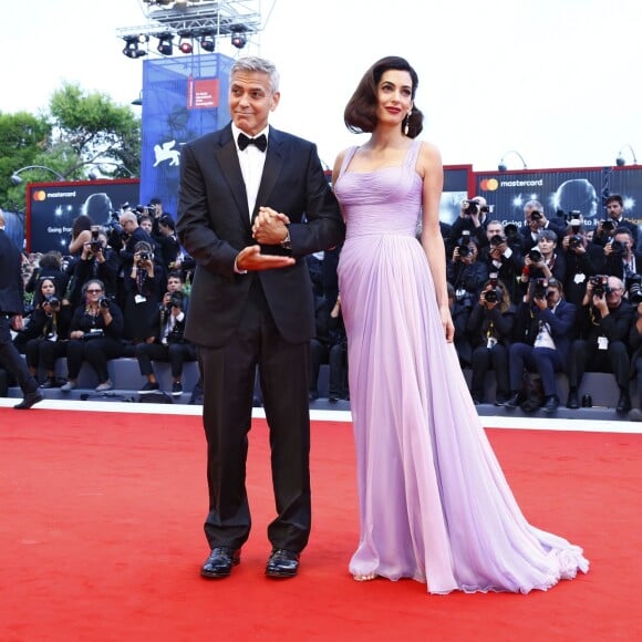 George et Amal Clooney à la première du film Suburbicon lors du 74ème Mostra de Venise le 2 septembre 2017.