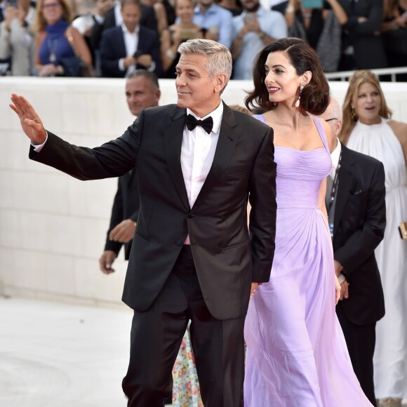 George et Amal Clooney à la première du film Suburbicon lors du 74ème Mostra de Venise le 2 septembre 2017.