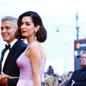 George et Amal Clooney à la première du film Suburbicon lors du 74ème Mostra de Venise le 2 septembre 2017.