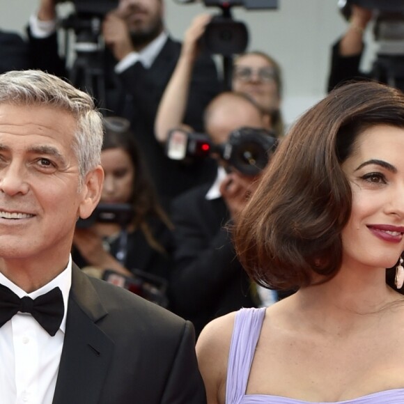 George et Amal Clooney à la première du film Suburbicon lors du 74ème Mostra de Venise le 2 septembre 2017.