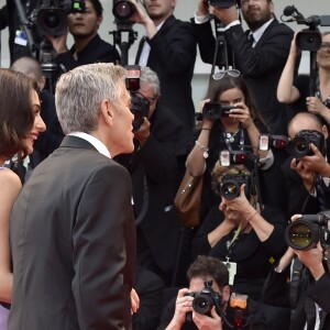 George et Amal Clooney à la première du film Suburbicon lors du 74ème Mostra de Venise le 2 septembre 2017.