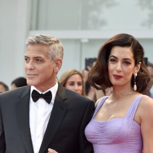 George et Amal Clooney à la première du film Suburbicon lors du 74ème Mostra de Venise le 2 septembre 2017.