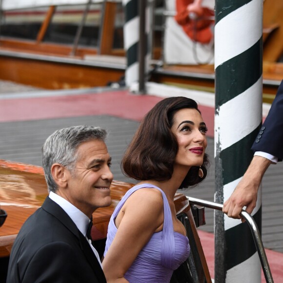 George et Amal Clooney à la première du film Suburbicon lors du 74ème Mostra de Venise le 2 septembre 2017.