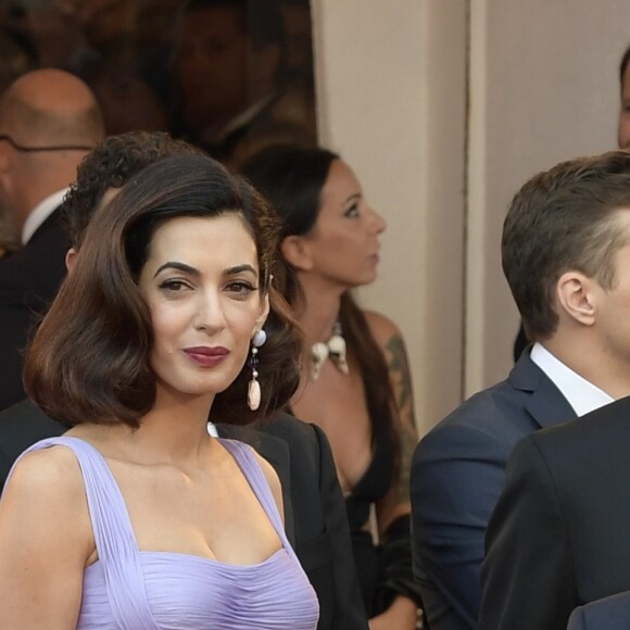 George et Amal Clooney à la première du film Suburbicon lors du 74ème Mostra de Venise le 2 septembre 2017.