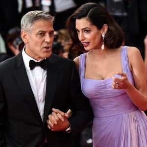 George et Amal Clooney à la première du film Suburbicon lors du 74ème Mostra de Venise le 2 septembre 2017.