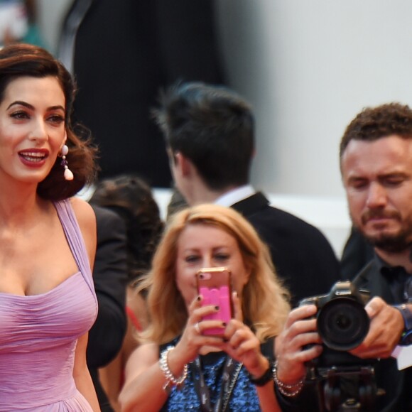 George et Amal Clooney à la première du film Suburbicon lors du 74ème Mostra de Venise le 2 septembre 2017.