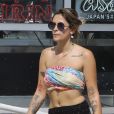 Exclusif - Paris Jackson est allée se faire un tatouge chez Tattoo Mania à West Hollywood, le 2 septembre 2017.